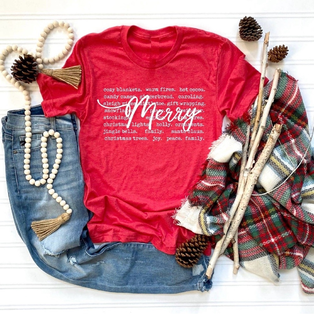 Holiday graphic top